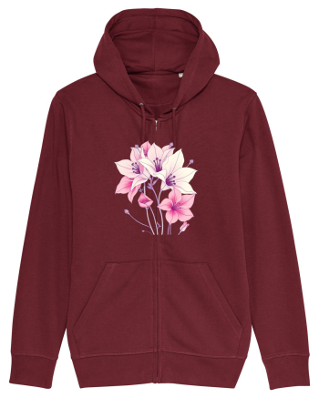 FLORAL GEOMETRIC - CRINI 5 Burgundy