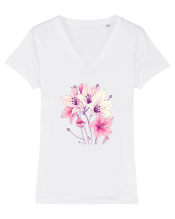 FLORAL GEOMETRIC - CRINI 5 White