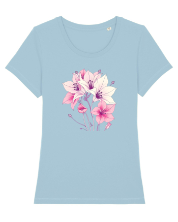 FLORAL GEOMETRIC - CRINI 5 Sky Blue