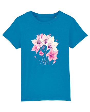 FLORAL GEOMETRIC - CRINI 5 Azur