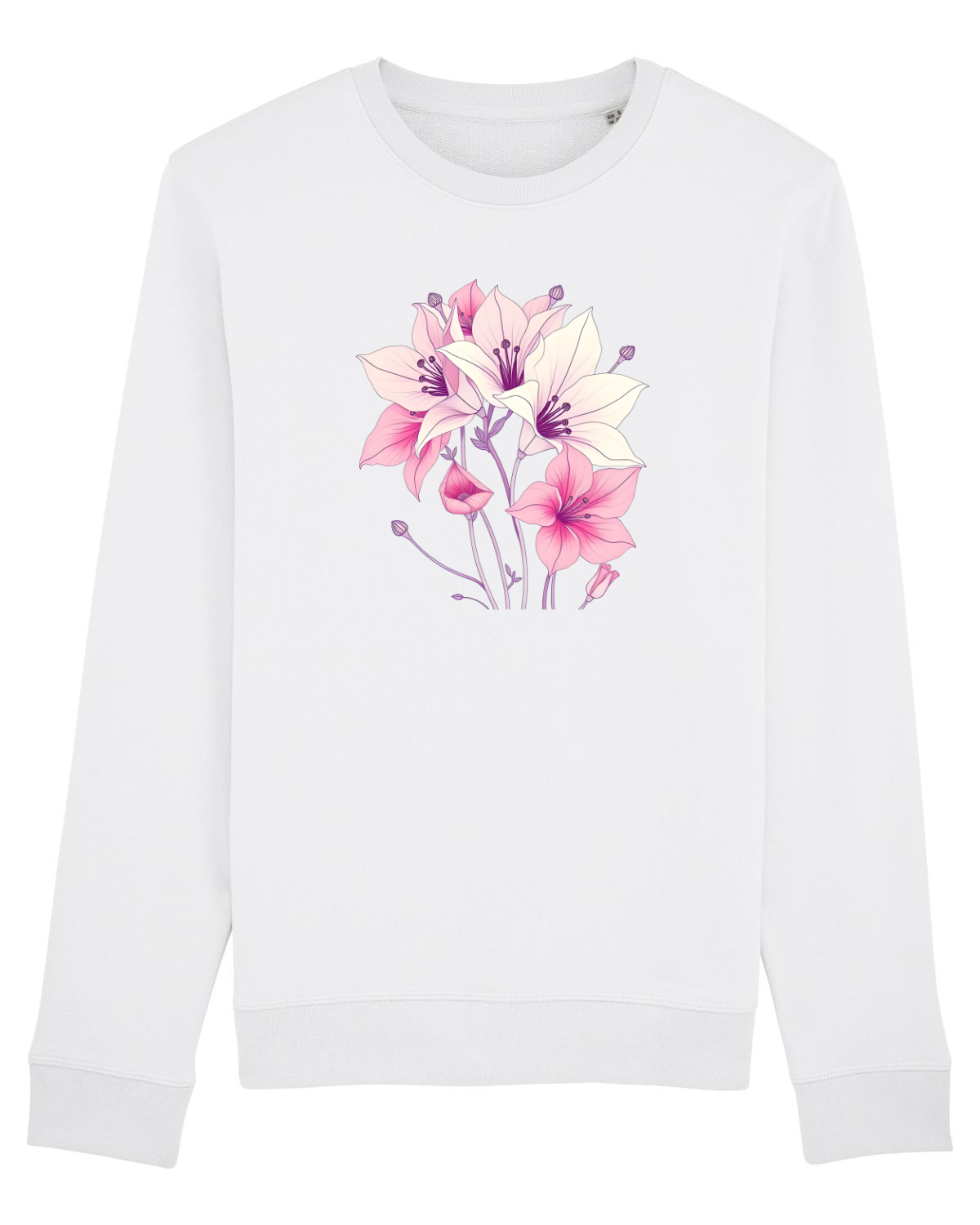 Bluză mânecă lungă Unisex Rise White