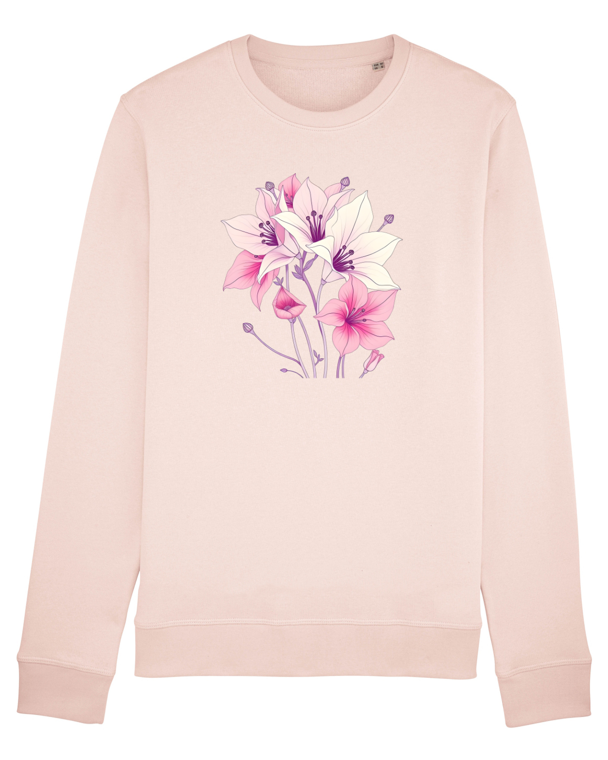 Bluză mânecă lungă Unisex Rise Candy Pink