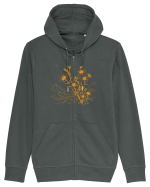 FLORAL GEOMETRIC PEISAJ MUNTE 3 Hanorac cu fermoar Unisex Connector