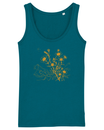 FLORAL GEOMETRIC PEISAJ MUNTE 3 Ocean Depth