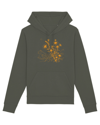 FLORAL GEOMETRIC PEISAJ MUNTE 3 Khaki