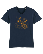 FLORAL GEOMETRIC PEISAJ MUNTE 3 Tricou mânecă scurtă guler V Bărbat Presenter