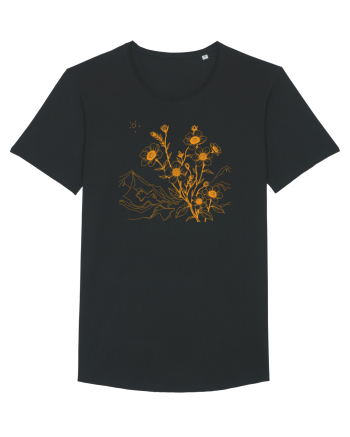 FLORAL GEOMETRIC PEISAJ MUNTE 3 Black