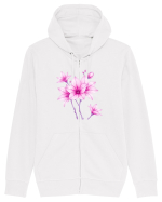 FLORAL GEOMETRIC 10 Hanorac cu fermoar Unisex Connector