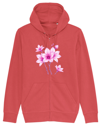 FLORAL GEOMETRIC 10 Carmine Red