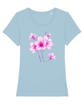 FLORAL GEOMETRIC 10 Sky Blue