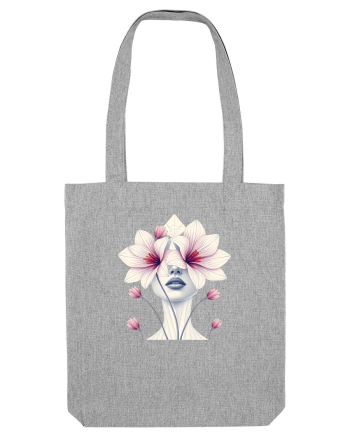 FLORAL GEOMETRIC ORHIDEE  Feminitate Heather Grey