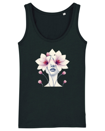 FLORAL GEOMETRIC ORHIDEE  Feminitate Black