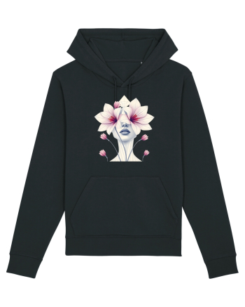 FLORAL GEOMETRIC ORHIDEE  Feminitate Black