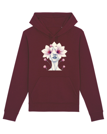 FLORAL GEOMETRIC ORHIDEE  Feminitate Burgundy