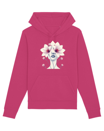 FLORAL GEOMETRIC ORHIDEE  Feminitate Raspberry