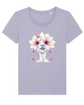 FLORAL GEOMETRIC ORHIDEE  Feminitate Lavender