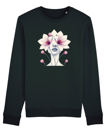 FLORAL GEOMETRIC ORHIDEE  Feminitate Black