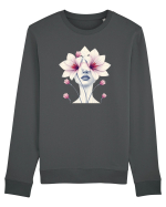 FLORAL GEOMETRIC ORHIDEE  Feminitate Bluză mânecă lungă Unisex Rise