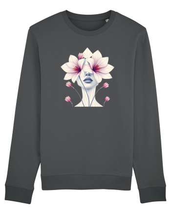 FLORAL GEOMETRIC ORHIDEE  Feminitate Anthracite