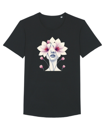 FLORAL GEOMETRIC ORHIDEE  Feminitate Black