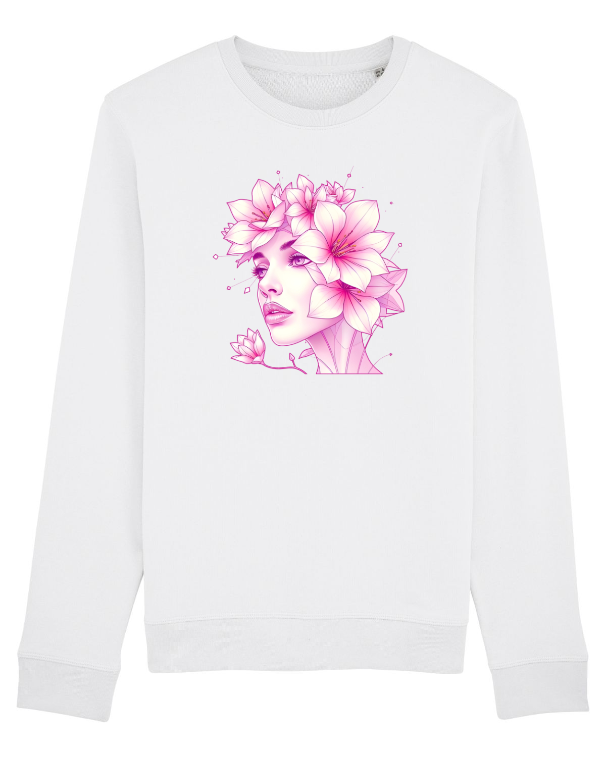 Bluză mânecă lungă Unisex Rise White