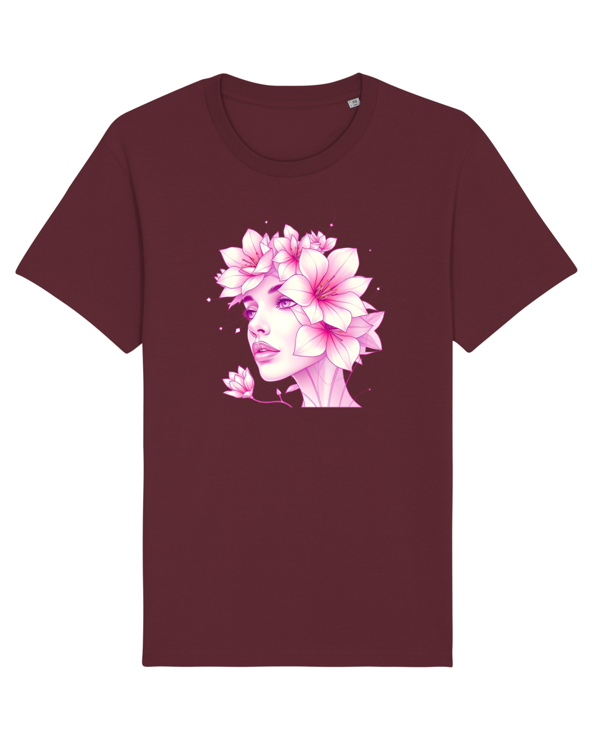 Tricou mânecă scurtă Unisex Rocker Burgundy