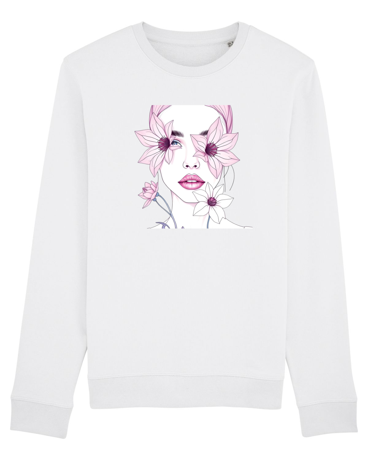 Bluză mânecă lungă Unisex Rise White