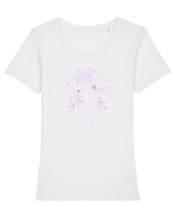 FLORAL GEOMETRIC MAGNOLII Feminitate  White