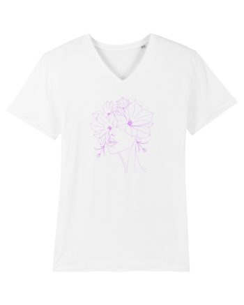 FLORAL GEOMETRIC MAGNOLII Feminitate  White
