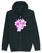 FLORAL GEOMETRIC CRINI Feminitate 3 Hanorac cu fermoar Unisex Connector