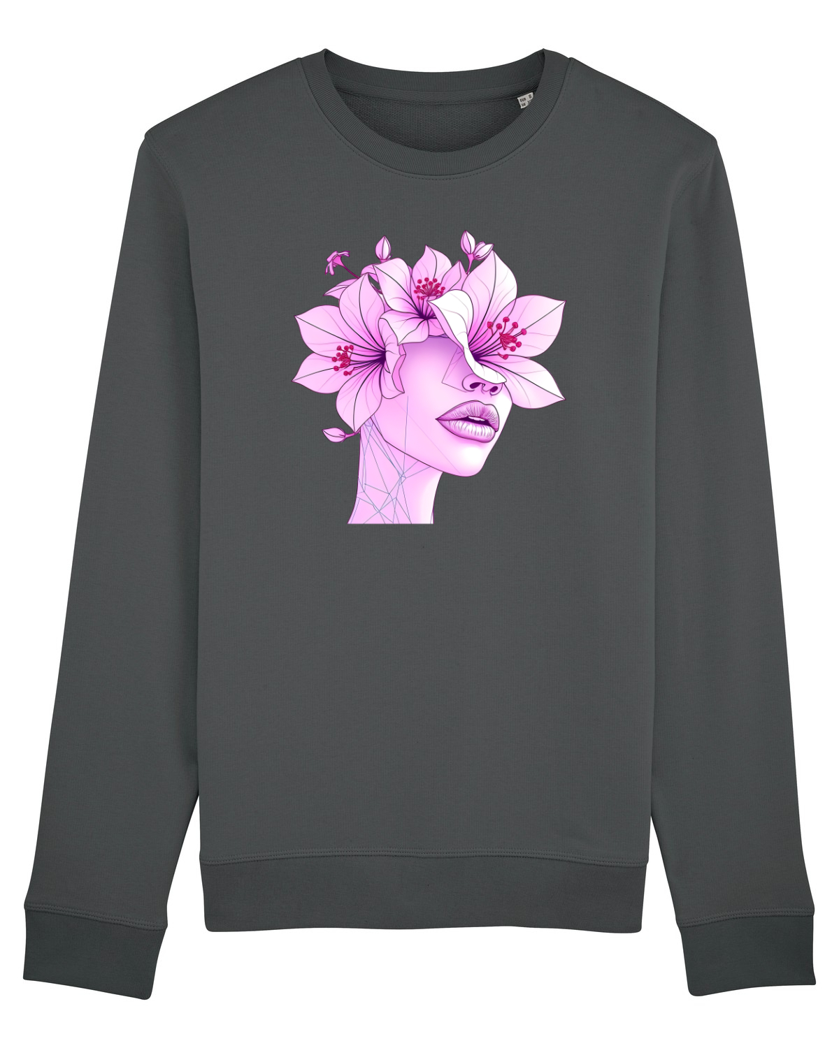 Bluză mânecă lungă Unisex Rise Anthracite