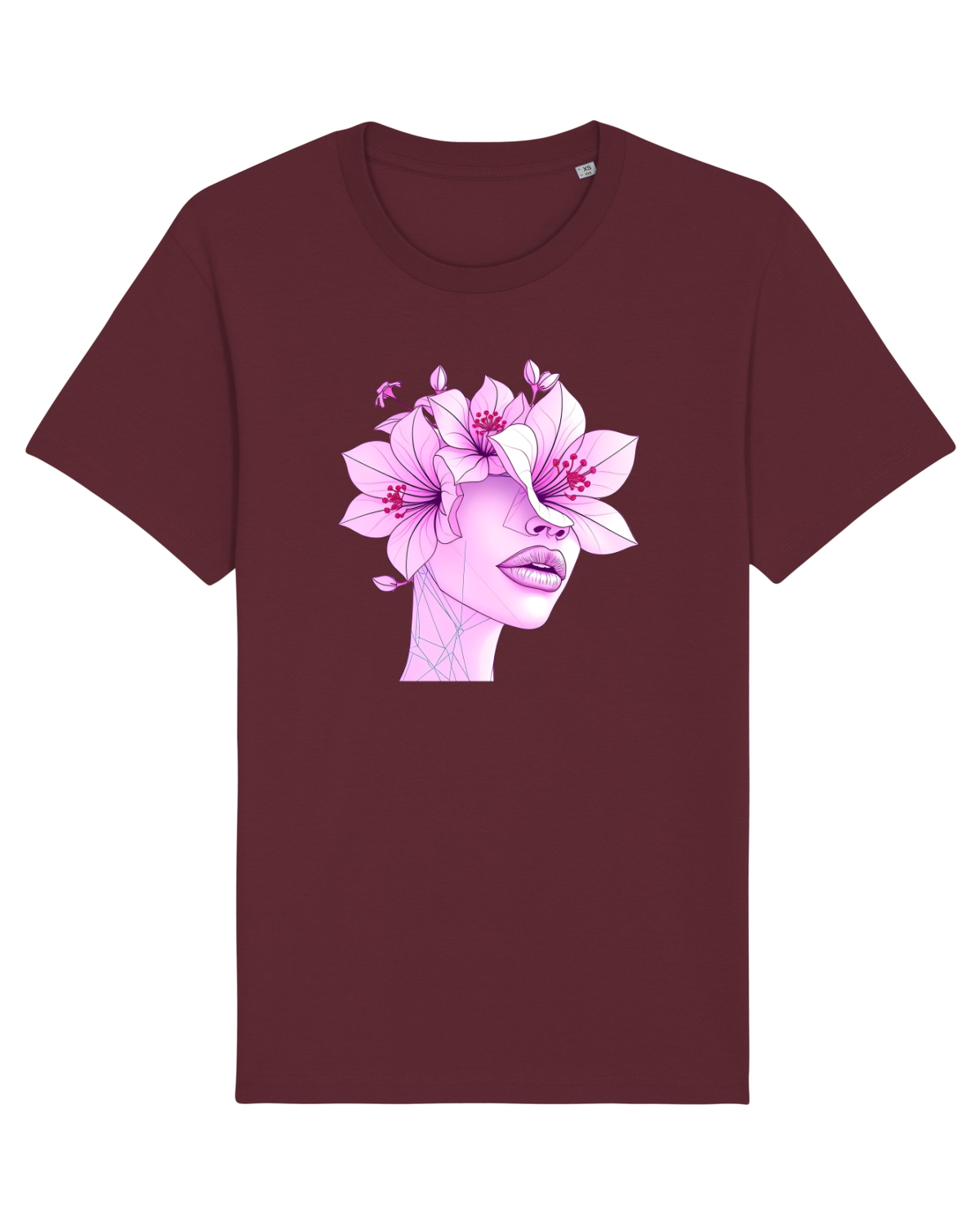 Tricou mânecă scurtă Unisex Rocker Burgundy