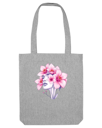 FLORAL GEOMETRIC ORHIDEE  Feminitate 2 Heather Grey