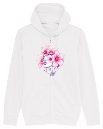 FLORAL GEOMETRIC ORHIDEE  Feminitate 2 White