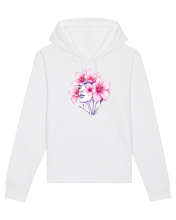 FLORAL GEOMETRIC ORHIDEE  Feminitate 2 White