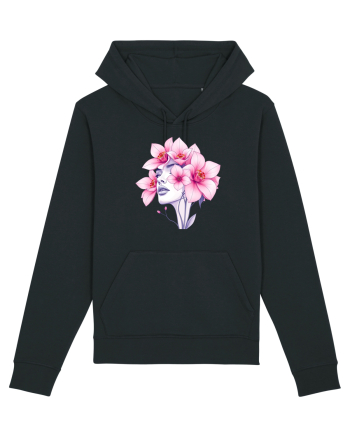 FLORAL GEOMETRIC ORHIDEE  Feminitate 2 Black