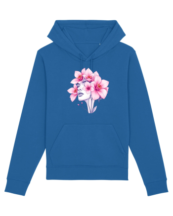 FLORAL GEOMETRIC ORHIDEE  Feminitate 2 Royal Blue