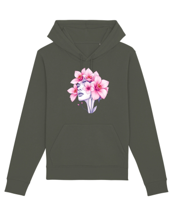 FLORAL GEOMETRIC ORHIDEE  Feminitate 2 Khaki