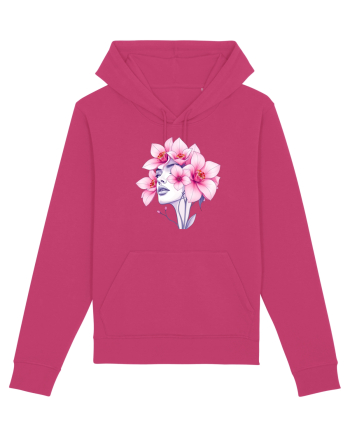 FLORAL GEOMETRIC ORHIDEE  Feminitate 2 Raspberry