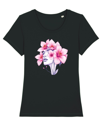 FLORAL GEOMETRIC ORHIDEE  Feminitate 2 Black