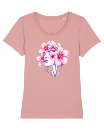 FLORAL GEOMETRIC ORHIDEE  Feminitate 2 Canyon Pink