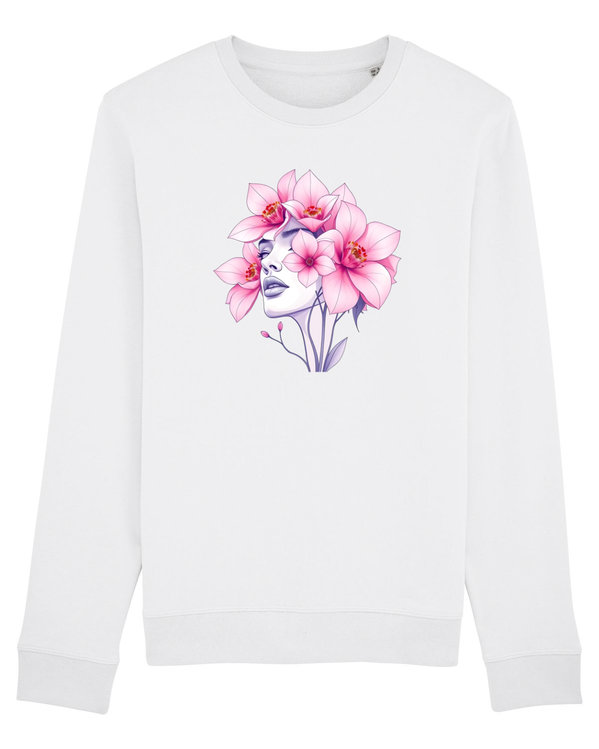 Bluză mânecă lungă Unisex Rise White