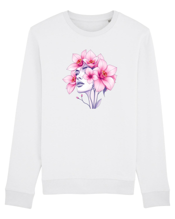 FLORAL GEOMETRIC ORHIDEE  Feminitate 2 White