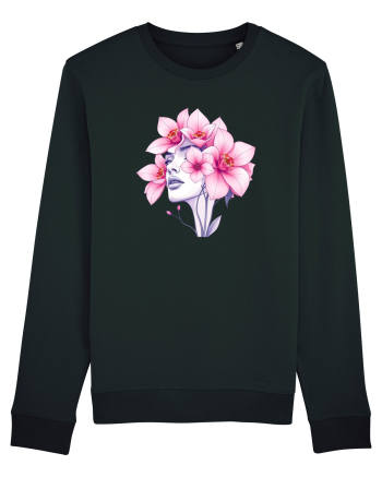 FLORAL GEOMETRIC ORHIDEE  Feminitate 2 Black