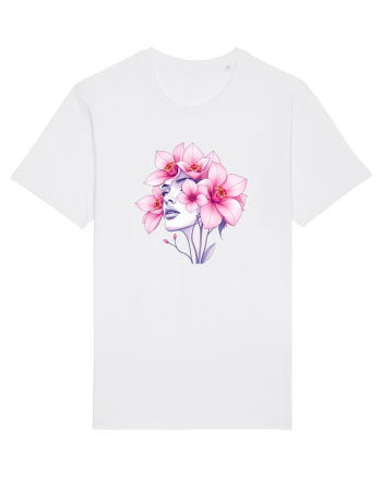 FLORAL GEOMETRIC ORHIDEE  Feminitate 2 White