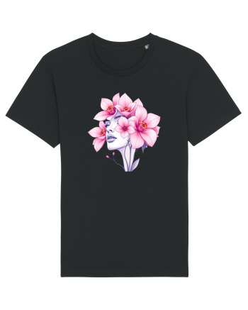 FLORAL GEOMETRIC ORHIDEE  Feminitate 2 Black