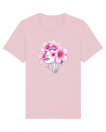 FLORAL GEOMETRIC ORHIDEE  Feminitate 2 Cotton Pink