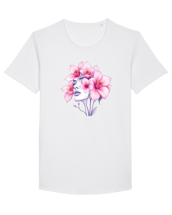 FLORAL GEOMETRIC ORHIDEE  Feminitate 2 White