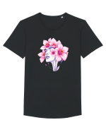 FLORAL GEOMETRIC ORHIDEE  Feminitate 2 Tricou mânecă scurtă guler larg Bărbat Skater