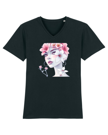 FLORAL GEOMETRIC MAGNOLII Feminitate  2 Black
